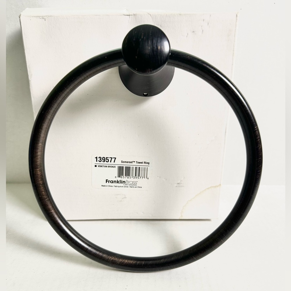 Franklin Brass Somerset Towel Ring - Venetian Bronze